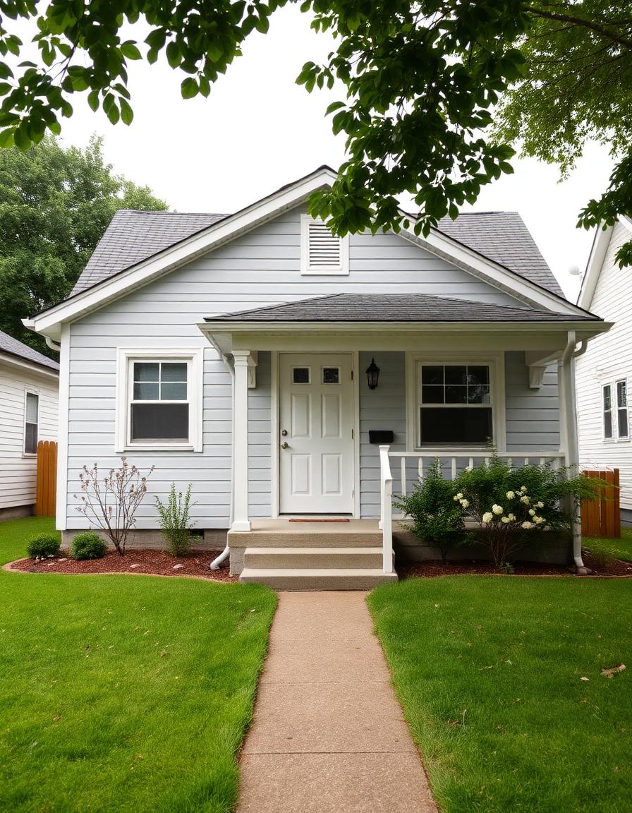 Example photo: the front of a single-family home